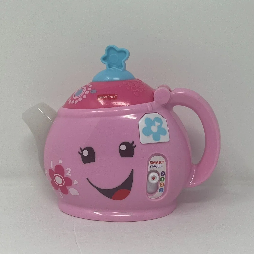 Fisher Price Pink Teapot Laugh and Learn Sounds Sings Light Up Interactive Toys